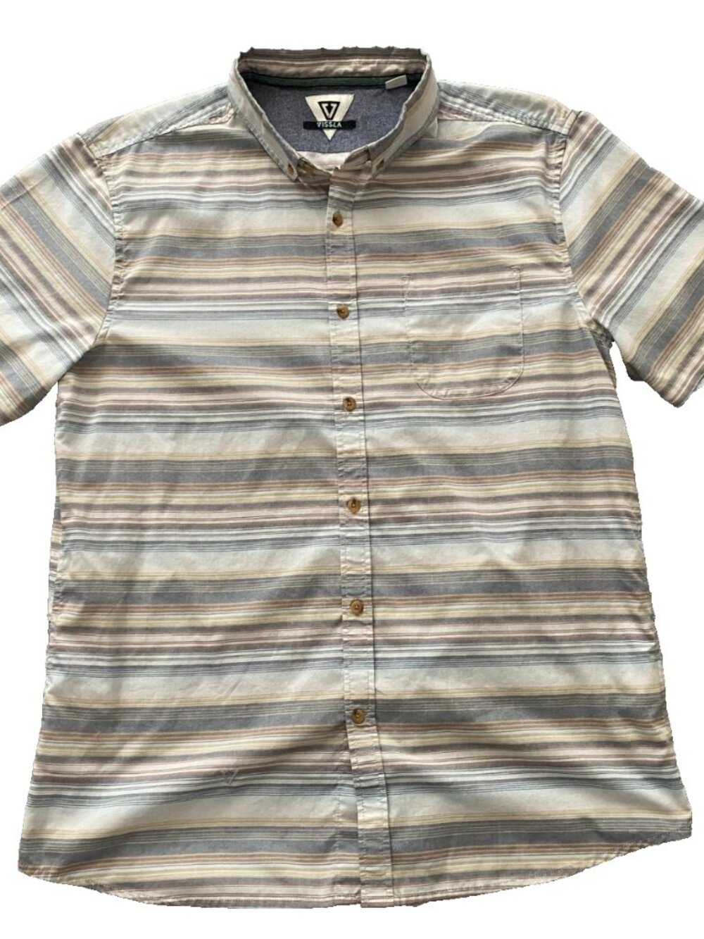 VISSLA Short Sleeve Button Up Shirt